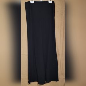 Ralph Laure  - black full length flare bottom skirt  100% wool. Lined